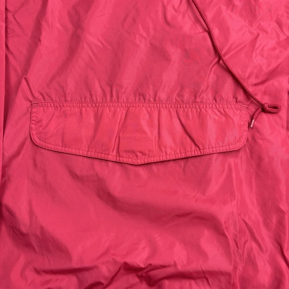 Vintage 90s Gap Jacket Mens Large Red Nylon Hooded Anorak Windbreaker